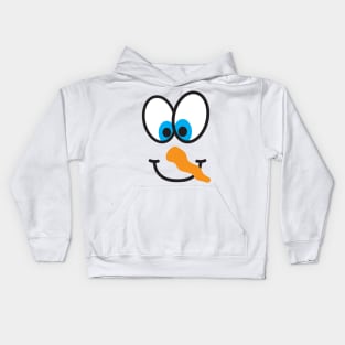 snowman face Kids Hoodie